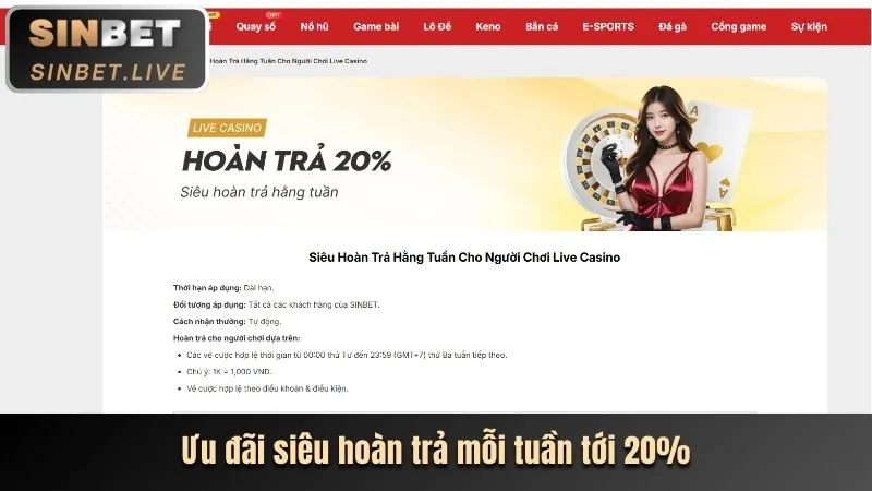 Chương trình hoàn trả tiền cược 8kbrt win